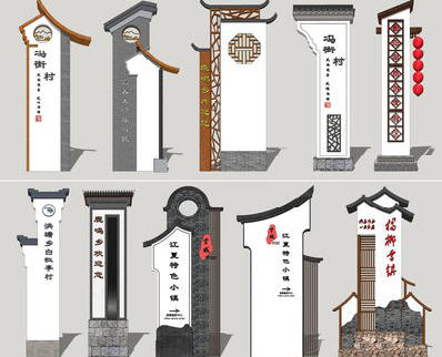 南部美丽乡村标识标牌有哪些分类？