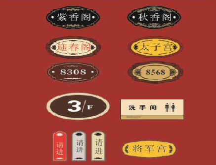 南部门牌设计制作三要素。